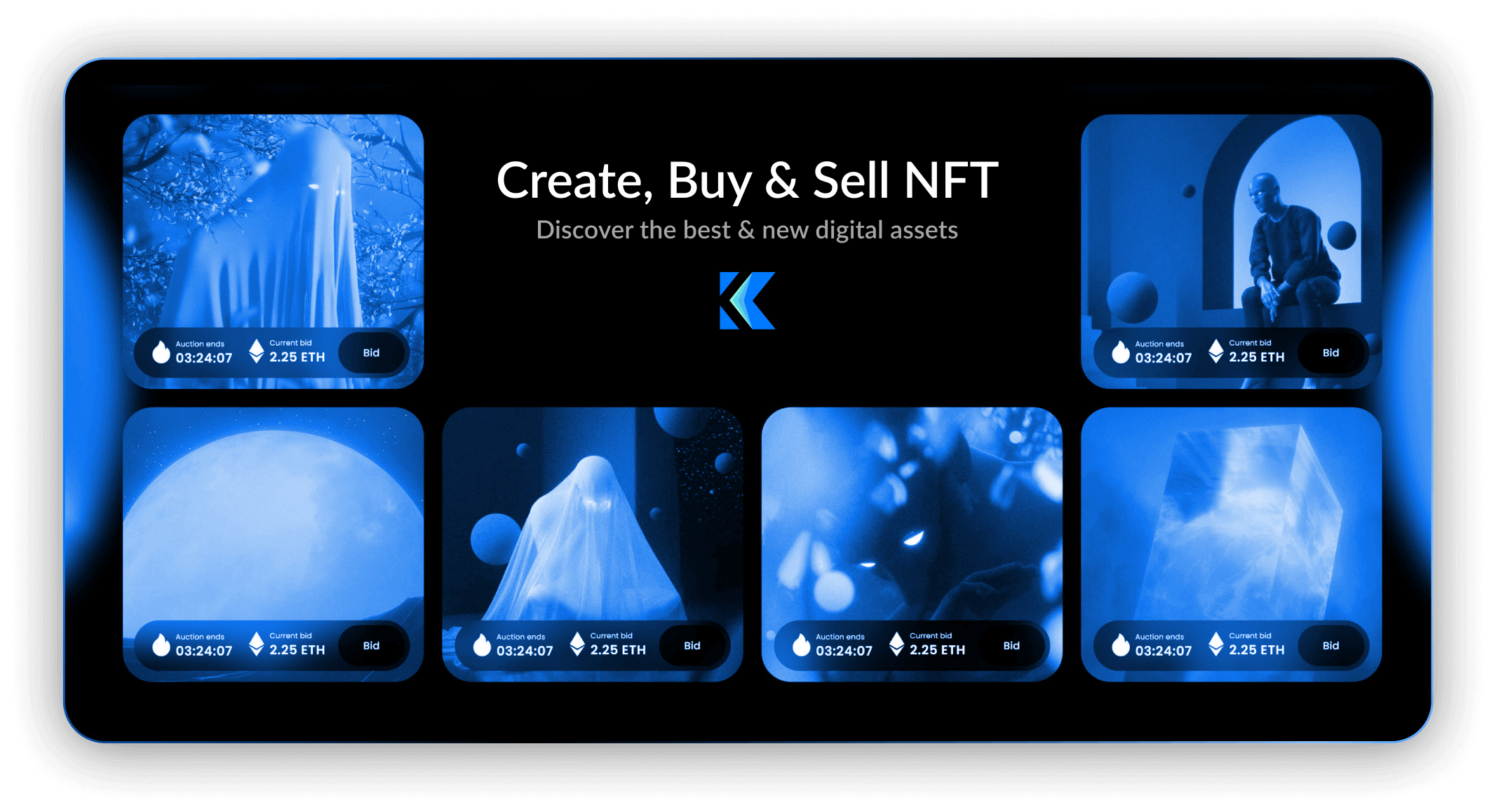 Unique and customizable platform created to list and sell NFTs on popular blockchain
                networks.